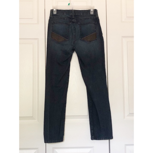 NYDJ Blue Jeans with Flat Button Zipper Front Closure - Picture 3 of 8